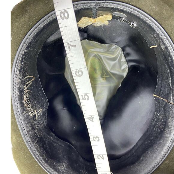 Vintage Mimrof Mens Green Felt Oktoberfest Fitted Classic Tyrolean Hat Size 7 - Picture 11 of 12